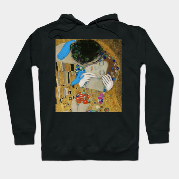 Coronavirus The Kiss - Gustav Klimt Hoodie by Arteria6e9Vena